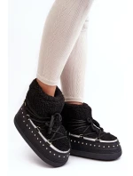 Dámské černé zateplené boty do sněhu Rohes Dámské černé zateplené boty do sněhu Rohes