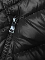 Černá prošívaná dámská zimní bunda (V775) Černá prošívaná dámská zimní bunda (V775)