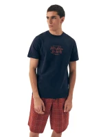 Pánské pyžamo Dash 42622 darkblue - HENDERSON Pánské pyžamo Dash 42622 darkblue - HENDERSON