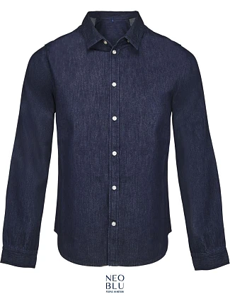 NEOBLU Bennett Men Denim košile 24.4796 brut denim NEOBLU Bennett Men Denim košile 24.4796 brut denim