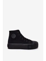 Dámské Tenisky Na Platformě Big Star RR274742 Černé