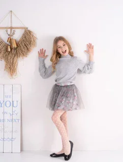 DÍVČÍ VZOROVANÉ PUNČOCHÁČE NELIA DR2418