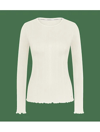 Versatile Rib Top LSL - Silk White - TRIUMPH Silk White - TRIUMPH Versatile Rib Top LSL - Silk White - TRIUMPH Silk White - TRIUMPH