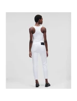 Karl Lagerfeld White Gf Denim Pants W 221W1101 Jeans