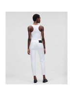 Karl Lagerfeld White Gf Denim Pants W 221W1101 Jeans