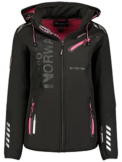 Geographical Norway Reine softshellová bunda W WU8182F/GNO-BLACK-PINK