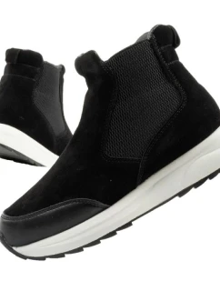 Scholl Beverly Bootie dámské kotníkové boty kožené černé dámské