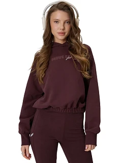 Dámská mikina 4F F2175 tmavě hnědá 4FWSS26TSWSF2175 80S