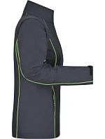 Daiber JN 1121 Dámská softshell bunda s odepínacími rukávy 02.1121 iron grey/green