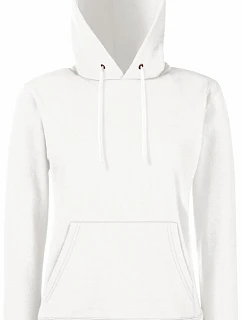 Fruit of the Loom Classic Lady-Fit Hooded Sweat Dámská mikina s kapucí 16.2038 white