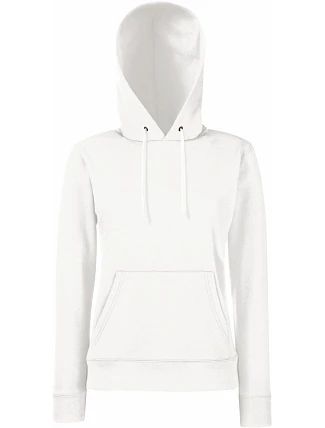 Fruit of the Loom Classic Lady-Fit Hooded Sweat Dámská mikina s kapucí 16.2038 white Fruit of the Loom Classic Lady-Fit Hooded Sweat Dámská mikina s kapucí 16.2038 white