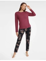 Zahradní pyžamo 40929-83X Bordó a černá - Henderson Ladies Zahradní pyžamo 40929-83X Bordó a černá - Henderson Ladies