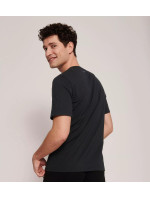 Pánské tričko GO Shirt V-Neck Regular Fit - BLACK - černé 0004 - SLOGGI
