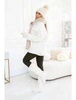 619-2 Pohodlný a elegantní dámský žebrovaný overal s výstřihem - khaki barva 619-2 Pohodlný a elegantní dámský žebrovaný overal s výstřihem - khaki barva