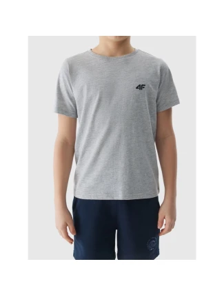 Hladké bavlněné tričko pro chlapce 4F Junior