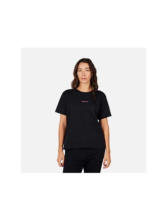 Dámské tričko ROSSIGNOL W Waterfall Relax Tee, černé Dámské tričko ROSSIGNOL W Waterfall Relax Tee, černé