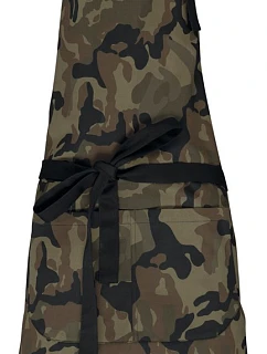 Kariban K 885 Zástěra s laclem 20.K885 olive camouflage
