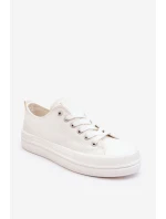 Nízké šněrovací tenisky Big Star LL274968 Bílé
