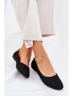 Dámské Baletky Ploché S třpytkami Černé Tatorelis Dámské Baletky Ploché S třpytkami Černé Tatorelis