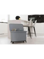 SORTIBOX 3W1 SMOOTH GRAY odpadkový koš