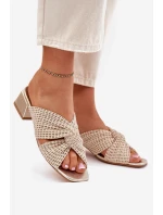 Dámské Sandály Na Klíně Maciejka 06955-25 Béžovo-Zlaté Dámské Sandály Na Klíně Maciejka 06955-25 Béžovo-Zlaté