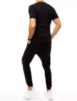 FashionStreet černá pánská tepláková souprava AX0366