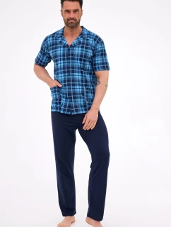 Pyžamo Cornette 318/58 cr/r S-2XL pánské rozepínací
