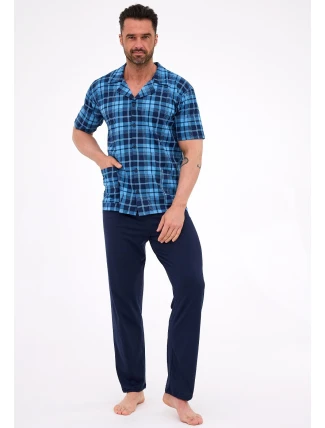 Pyžamo Cornette 318/58 cr/r S-2XL pánské rozepínací