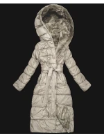 Béžová oboustranná zimní bunda - kožíšek Minority (P3-6020-62)