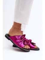 Dámské ploché sandály s výřezy Fuksja Fiviama