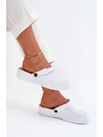 Pěnové Klapky Chodaky Dámské Bílé Faylina Pěnové Klapky Chodaky Dámské Bílé Faylina