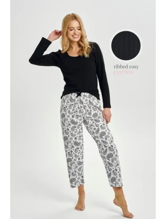 3454 DÁMSKÉ DLOUHÉ PYŽAMO AIDA M-XL