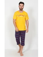Pánské pyžamo kapri Indigo Pánské pyžamo kapri Indigo