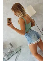 Body bez ramínek tmavě mátové