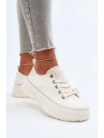 Dámské tenisky na masivní podrážce Big Star White