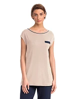 Vamp - Krátká dámská noční košile BEIGE SOLEIL M 14191 - Vamp Vamp - Krátká dámská noční košile BEIGE SOLEIL M 14191 - Vamp