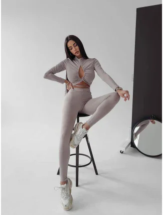 Dámský komplet 277315 béžový - Ola Voga Dámský komplet 277315 béžový - Ola Voga