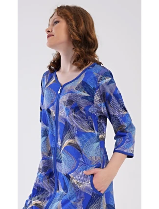 Dámské domácí šaty s tříčtvrtečním rukávem Eliza