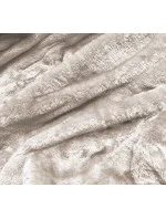 Dámská zimní bunda parka v mátové barvě se vsadkami z eko kůže (2M-21A93)