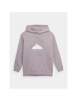 Dívčí nepruhovaná mikina s kapucí 4F Junior