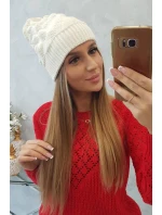 Dámská čepice Leonia K342 ecru Dámská čepice Leonia K342 ecru