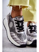 Dámská sportovní obuv na klínku GOE KK2N4083 stříbrne