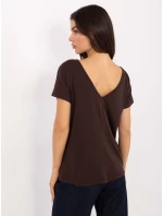 Tričko RV TS 4662.04X tmavě hnědé