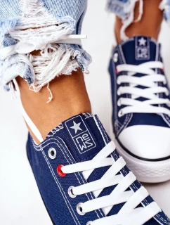 Dámské Klasické Tenisky Tmavě Modré Ecoma