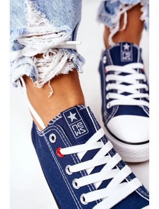 Dámské Klasické Tenisky Tmavě Modré Ecoma