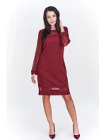 Dámské šaty M51965 vínové - Adika Collection Dámské šaty M51965 vínové - Adika Collection