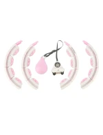 Obruč HMS HHW06 s výstupky, závažím a počítadlem růžová