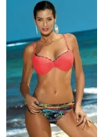 Plavky  dámské dvoudílné M-424 Bella korálové - Marko