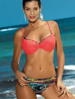 Plavky  dámské dvoudílné M-424 Bella korálové - Marko