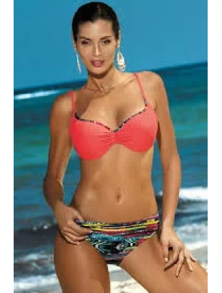 Plavky  dámské dvoudílné M-424 Bella korálové - Marko